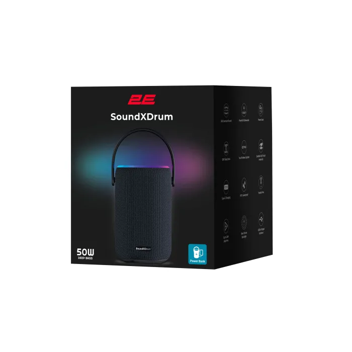 Qora 2E SoundXDrum portativ akustik tizimi