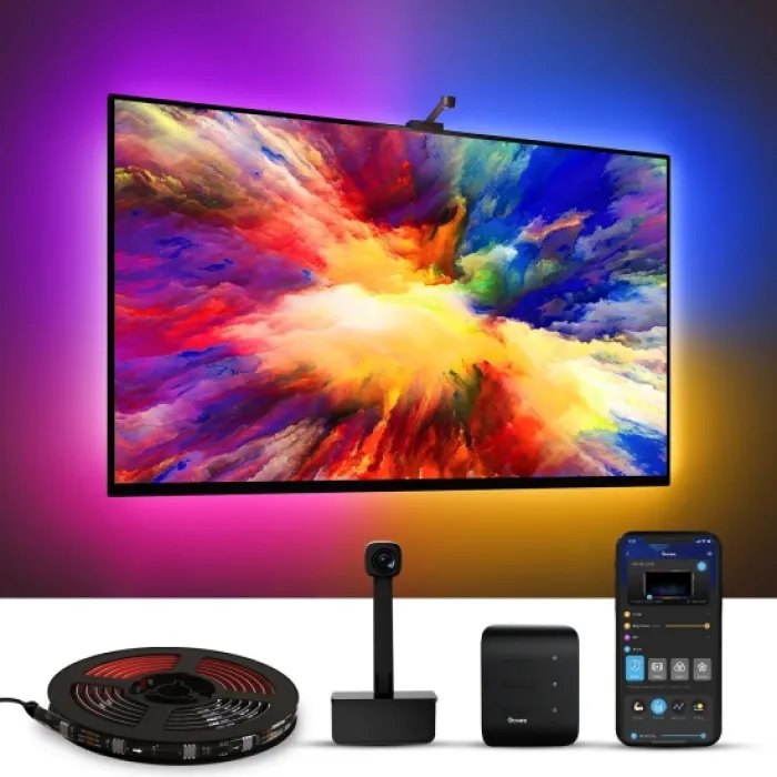 Govee H6199 DreamView T1 TV Backlight 55-65’ RGB qora adaptiv yoritish to‘plami