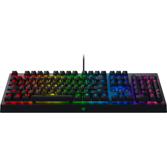 Klaviatura Razer BlackWidow V3 RGB 108key Green Switch USB/BT/WL EN, qora