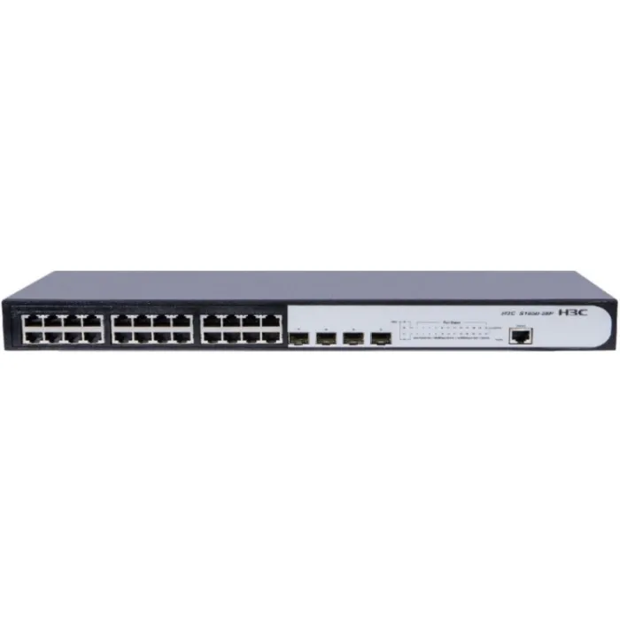 H3C S1850-28P-PWR 28-Port Gigabit Ethernet kommutatori (24GE+4SFP+PoE,AC)