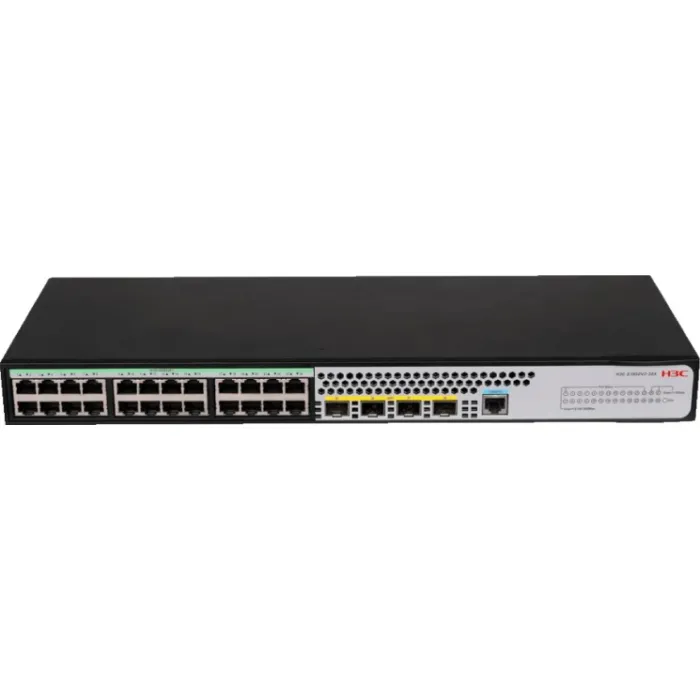 H3C S1850V2-28X L2 Ethernet Switch with 24*10/100/1000BASE-T Ports and 4*1G/10G BASE-X SFP Plus Ports, (AC)
