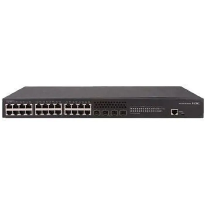 H3C S5130S-28S-LI L2 Ethernet Switch with 24*10/100/1000Base-T Ports and 4*1G/10G Base-X SFP Plus Ports, (AC)