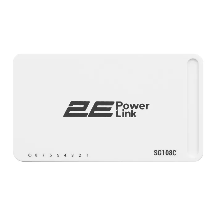 2E PowerLink SG108C 8xGE kommutatori, Gigabitli, boshqarilmaydigan