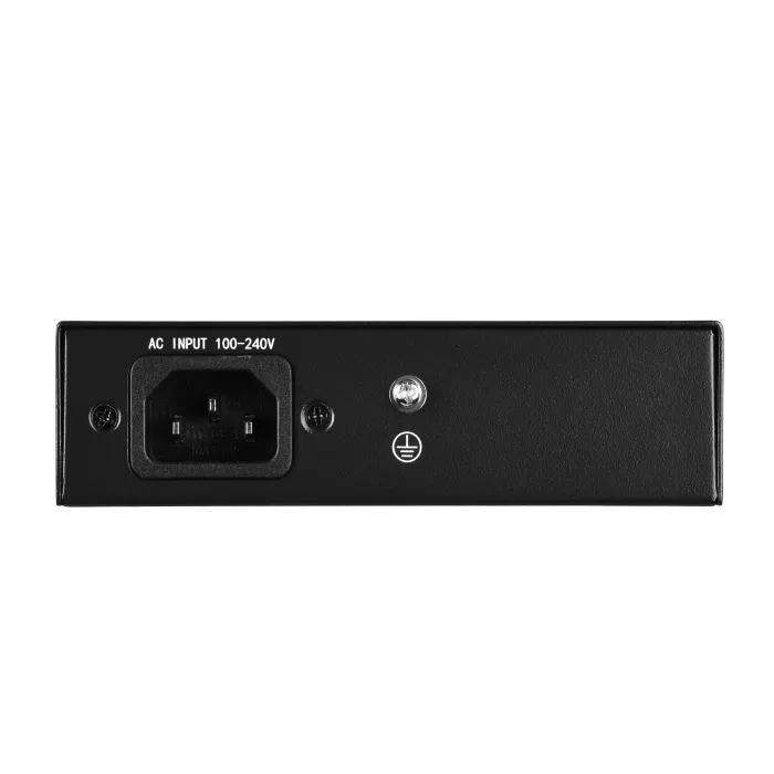 2E PowerLink SP401F 4xFE PoE+, 1xFE Uplink kommutatori, 55Vt, boshqarilmaydi