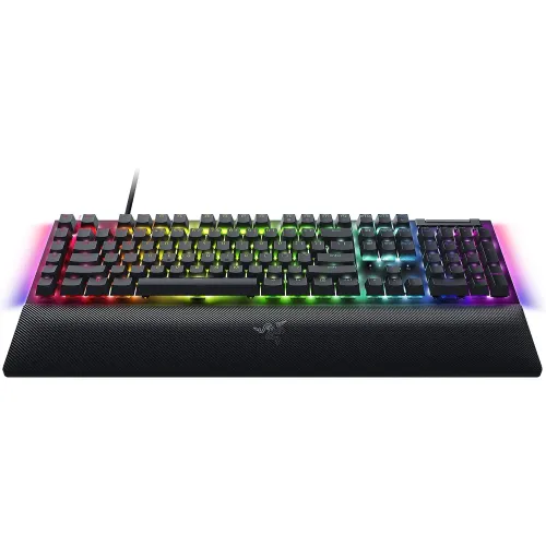 BlackWidow V4 mexanik klaviaturasi, 114key, Yellow Switch, USB-A, EN/RU, RGB, qora