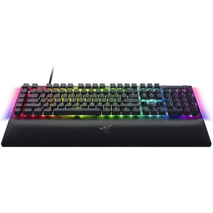 BlackWidow V4 mexanik klaviaturasi, 114key, Yellow Switch, USB-A, EN/RU, RGB, qora