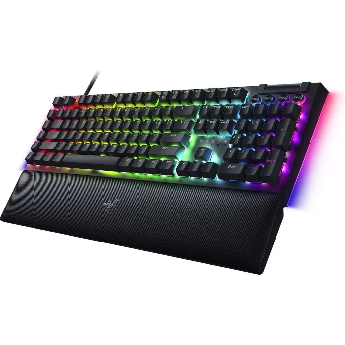 BlackWidow V4 mexanik klaviaturasi, 114key, Yellow Switch, USB-A, EN/RU, RGB, qora