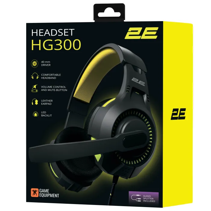 2E GAMING HG300 LED Black o‘yin garniturasi