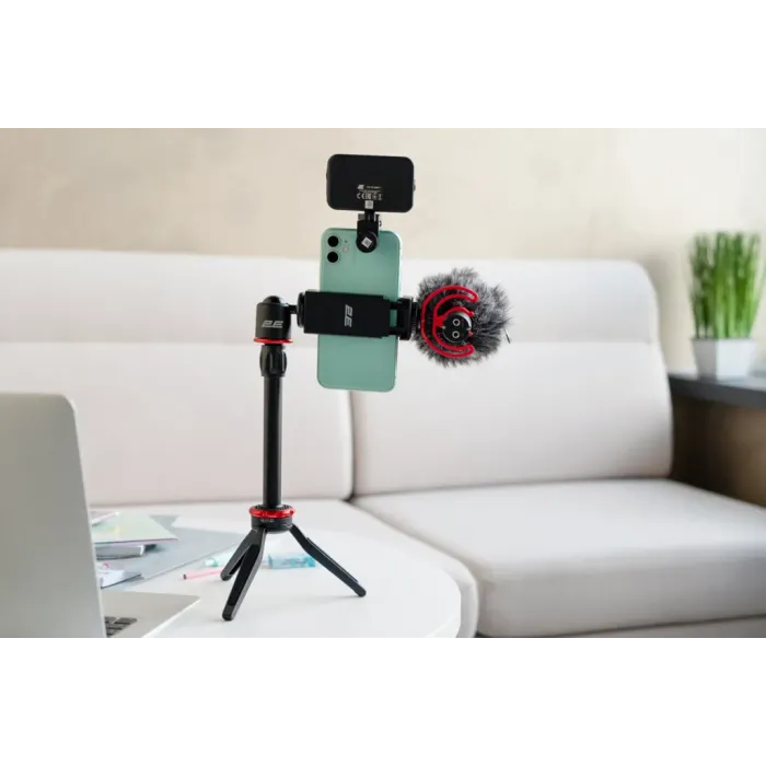 Maono by 2E AU-SM10S Vlog KIT mobil qurilmalari uchun 3,5 mm tripodli mikrofon
