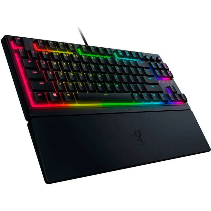 Mexanik klaviatura Razer Ornata V3 TKL 84key, Mecha-Membrane Switch, USB-A, EN/RU, RGB, qora