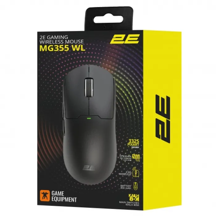 Мышь 2E GAMING MG355 WL черная