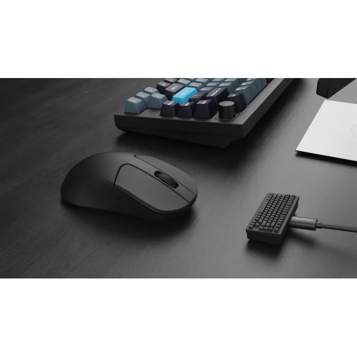 Keychron sichqonchasi M3 mini BT/WL/USB-A/USB-C, 4K, qora