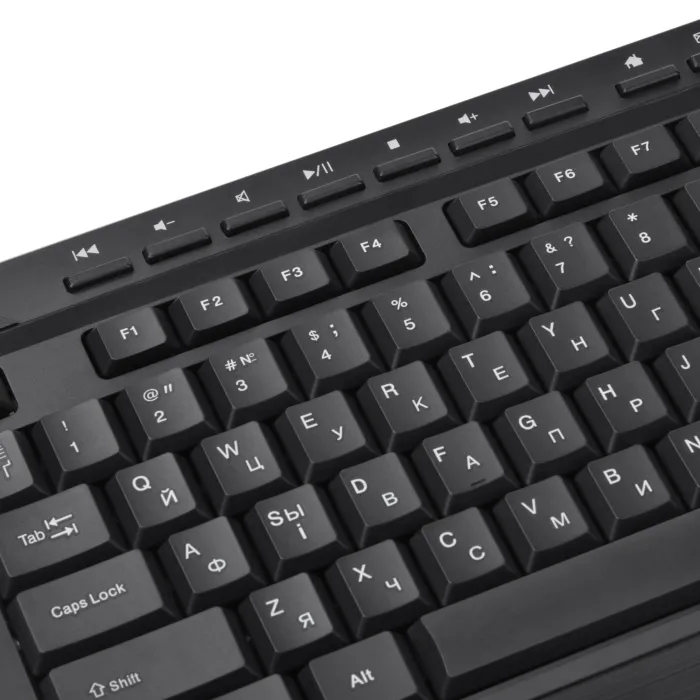 Klaviatura va sichqoncha to‘plami 2E MK410 WL, EN / UK/ RU, qora
