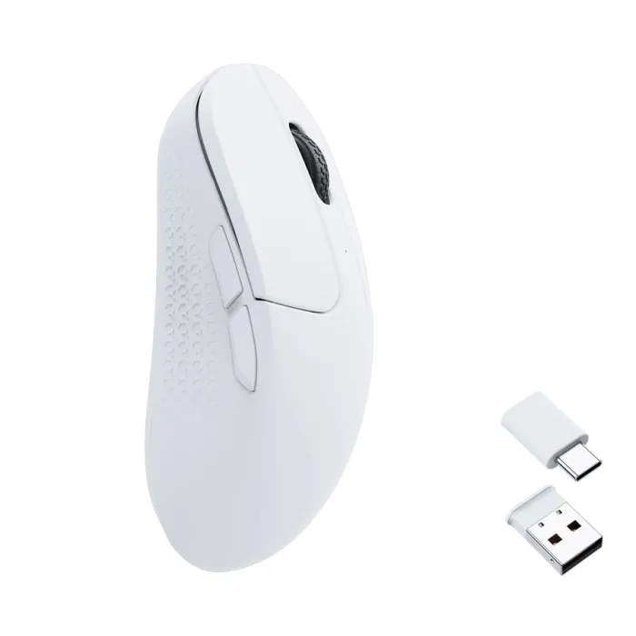 Keychron M3 mini BT/WL/USB-A/USB-C sichqonchasi, oq