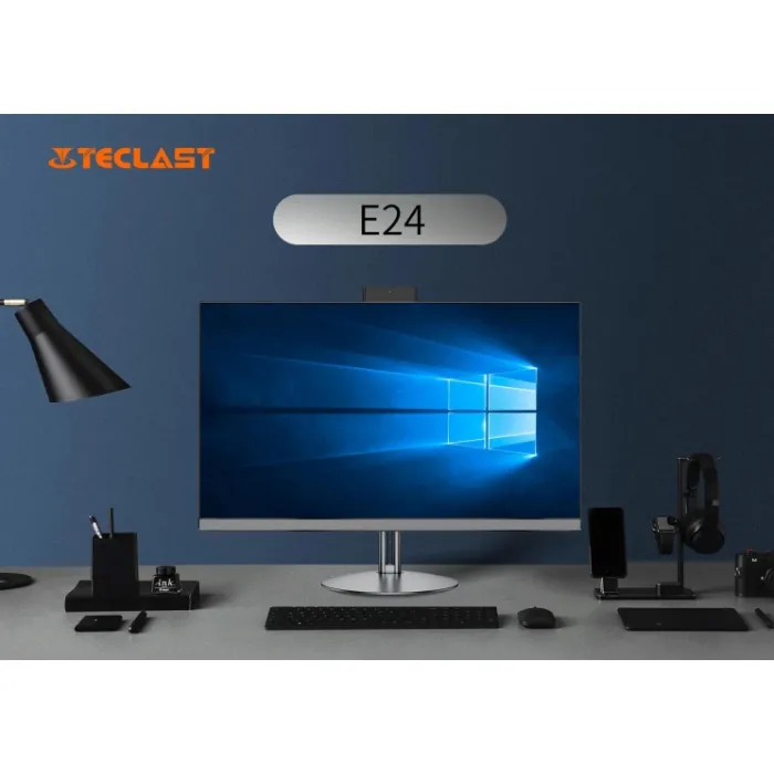Kompyuter monoblok TECLAST E24 23.8" FHD, Intel Core i3-12100, 16GB, F512GB, WiFi, DOS, kulrang,