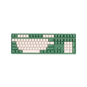 Akko 3108 DS Matcha Red Bean 108Key mexanik klaviaturasi, CS Blue V2, USB-A, EN/UKR, No Led, yashil