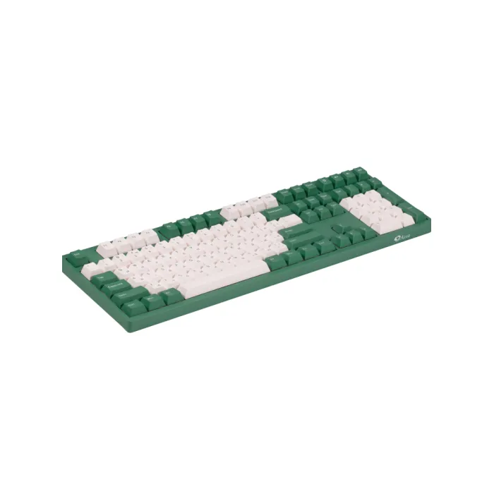 Akko 3108 DS Matcha Red Bean 108Key mexanik klaviaturasi, CS Blue V2, USB-A, EN/UKR, No Led, yashil