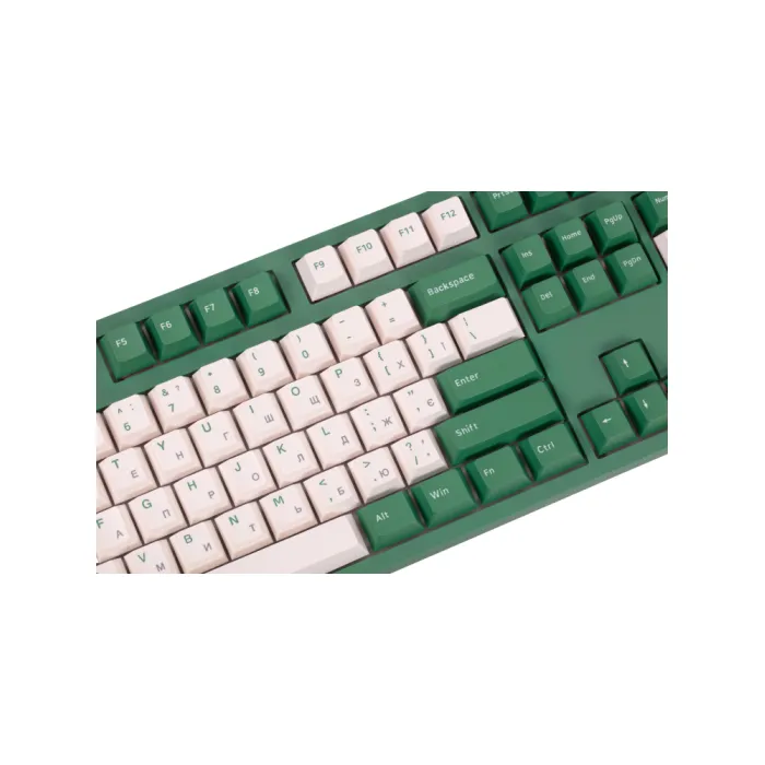 Akko 3108 DS Matcha Red Bean 108Key mexanik klaviaturasi, CS Blue V2, USB-A, EN/UKR, No Led, yashil