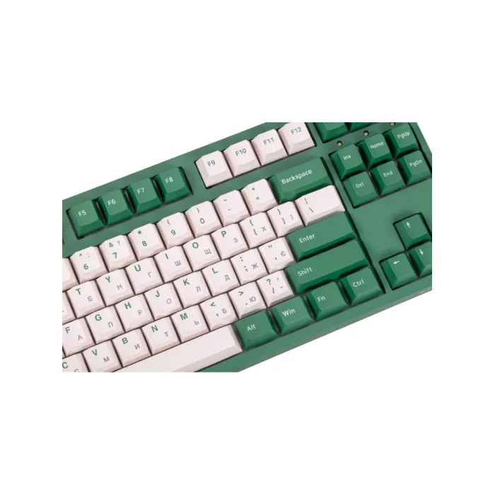Akko 3087 Matcha Red Bean 87Key mexanik klaviaturasi, CS Orange V2, USB-A, EN/UKR, LEDsiz, yashil