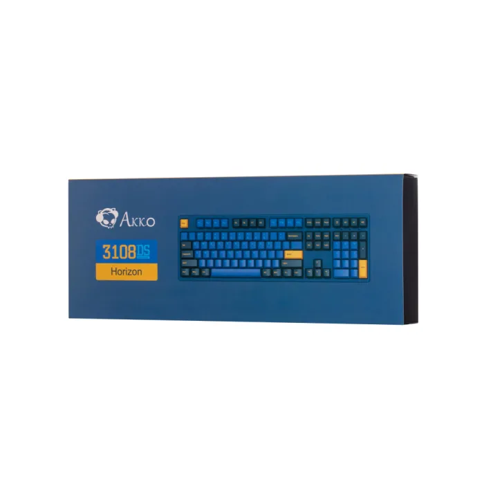 Akko 3108 DS Horizon 108Key mexanik klaviaturasi, CS Blue V2, USB-A, EN/UKR, No Led, ko‘k