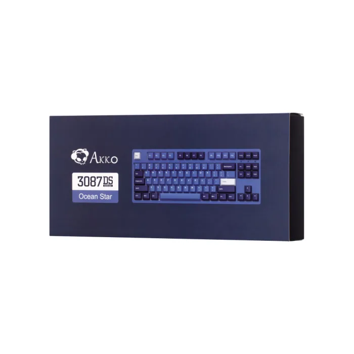 Akko 3087 DS Ocean Star 87Key mexanik klaviaturasi, CS Orange V2, USB-A, EN/RU, LEDsiz, Havo rang