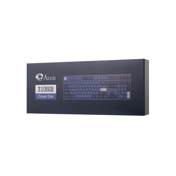 Akko 3108DS Ocean Star 108Key mexanik klaviaturasi, CS Pink V2, USB-A, EN/RU, No Led, Havo rang