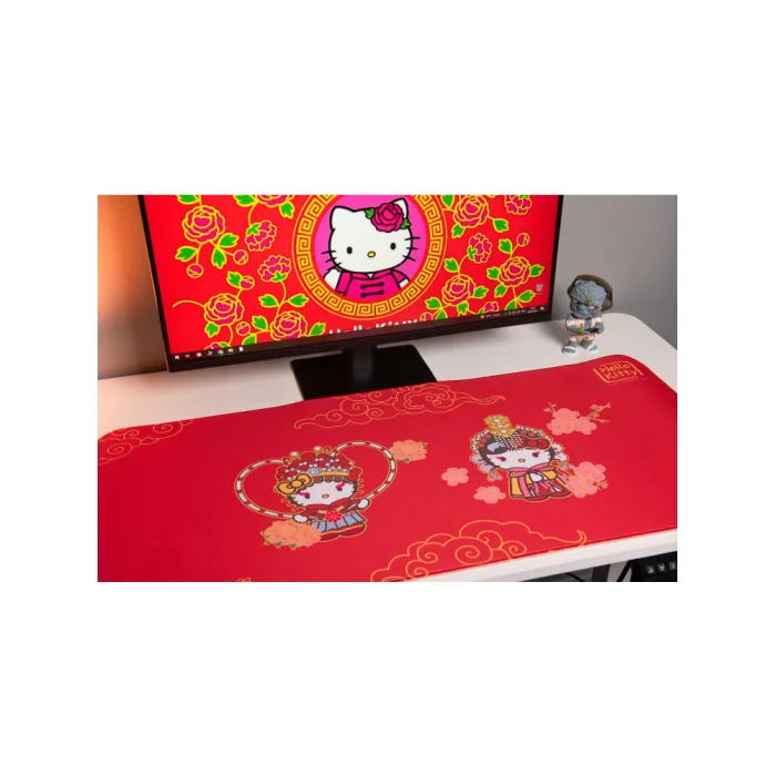 Игровая поверхность Akko Hellokitty Peking Opera Deskmat A XL (900x400x4мм) красный