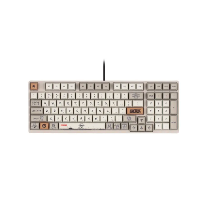 Akko 3098S One Piece Calligraphy 98Key mexanik klaviaturasi, CS Jelly Blue, USB-A, Hot-swappable, EN/UKR, RGB, kulrang