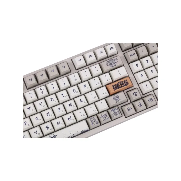 Akko 3098S One Piece Calligraphy 98Key mexanik klaviaturasi, CS Jelly Blue, USB-A, Hot-swappable, EN/UKR, RGB, kulrang