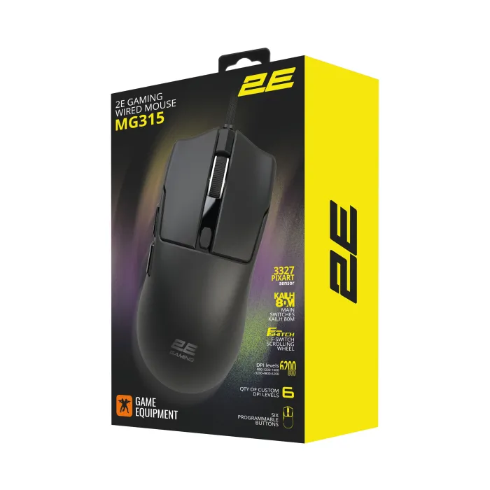 2E GAMING MG315 Black sichqonchasi