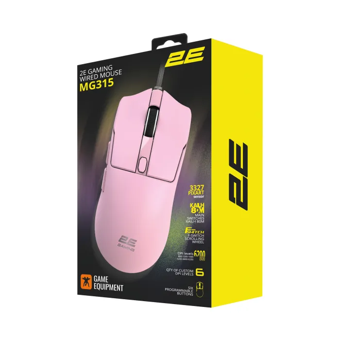Мышь 2E GAMING MG315 Pink
