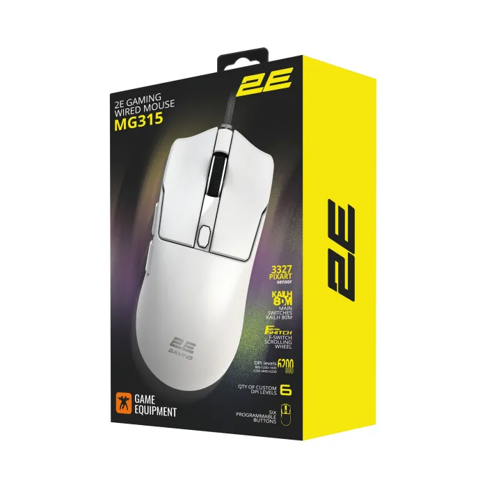 2E GAMING MG315 White sichqonchasi