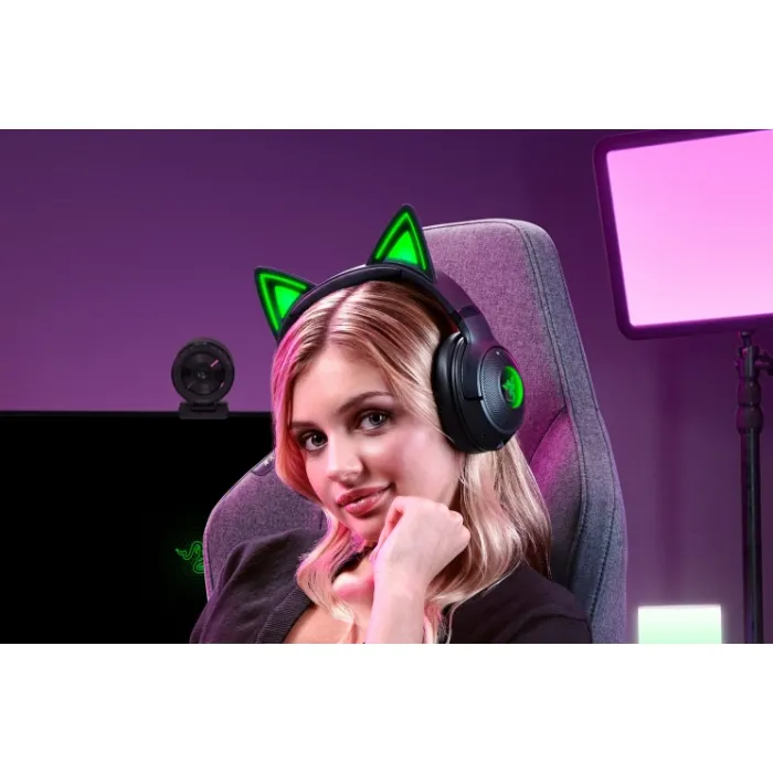 Razer Kraken Kitty V2 BT o‘yin garniturasi qora