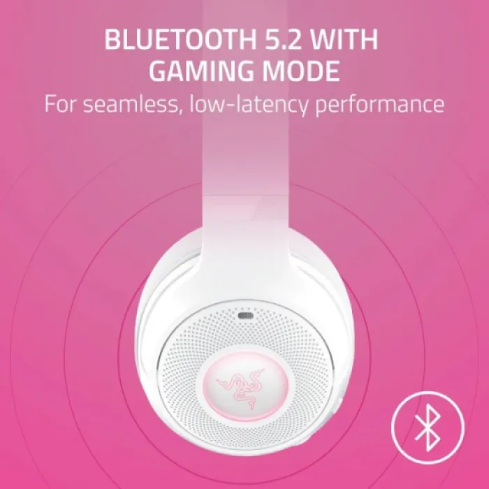 Razer Kraken Kitty V2 BT o‘yin garniturasi oq