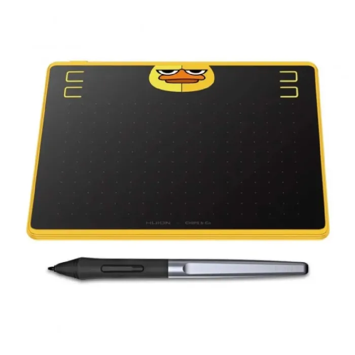 Huion HS64 SE grafik plansheti (6.3" × 4.0") qora