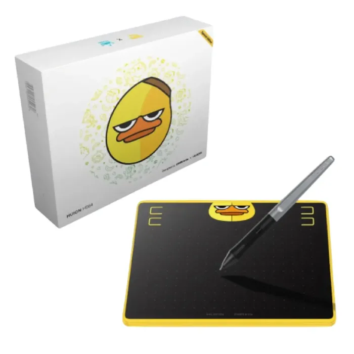 Huion HS64 SE grafik plansheti (6.3" × 4.0") qora