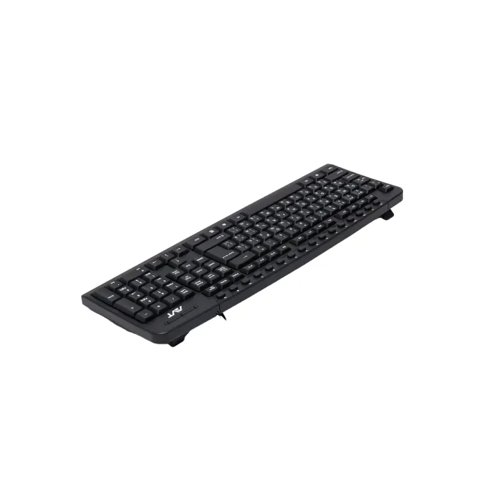 AVT KBM300+M100 USB Black simli klaviatura va sichqoncha to‘plami