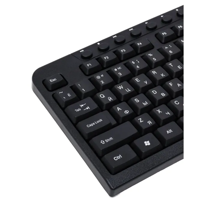AVT KBM300+M100 USB Black simli klaviatura va sichqoncha to‘plami