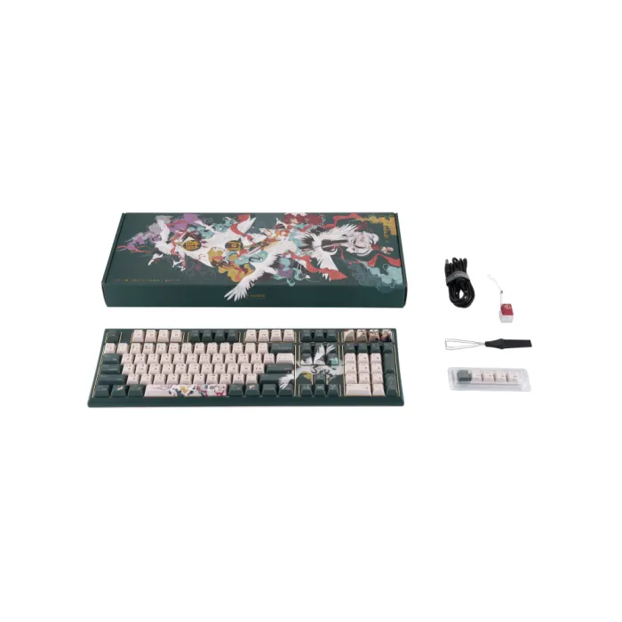 Varmilo Lure VBS108 Crane Cherry MX Red UA klaviaturasi