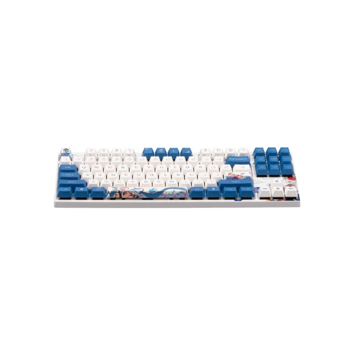 Varmilo VEA87 Lovebirds-I 87Key mexanik klaviaturasi, Cherry Mx Red, USB-A, EN/RU, White Led, ko‘k