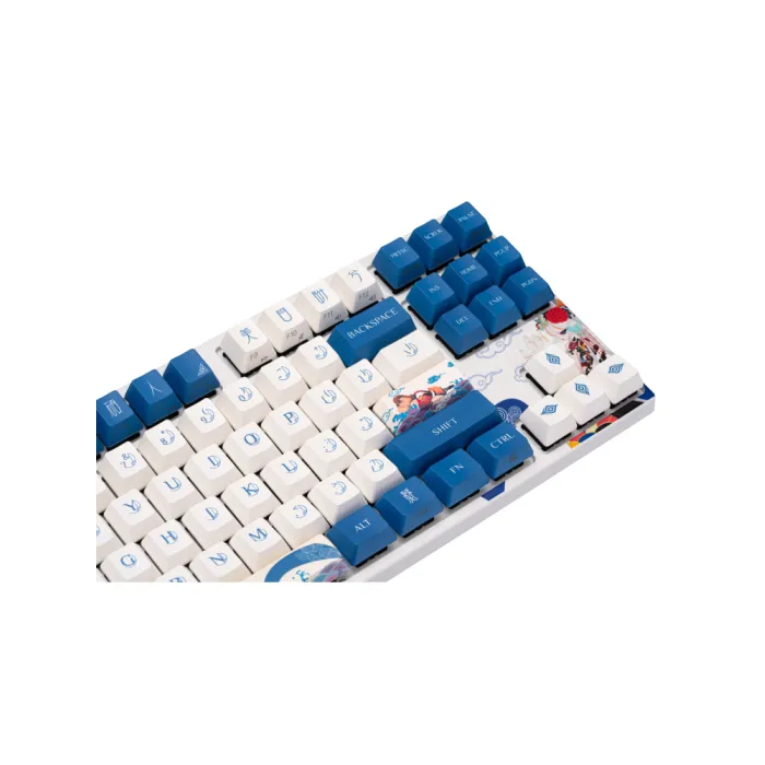 Varmilo VEA87 Lovebirds-I 87Key mexanik klaviaturasi, Cherry Mx Red, USB-A, EN/RU, White Led, ko‘k