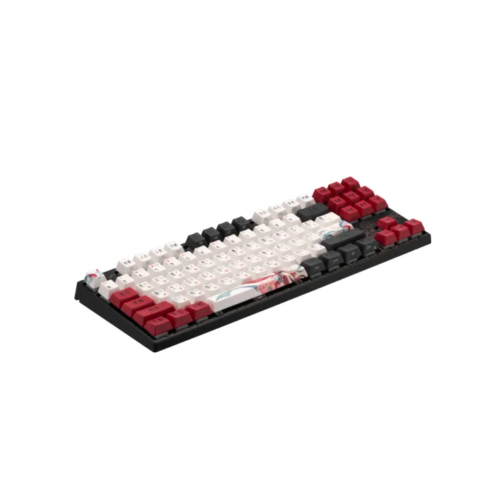 Mexanik klaviatura Varmilo VEM87 Beijing Opera 87Key, EC V2 Rose, USB-A, EN/UKR, Oq Led, qora