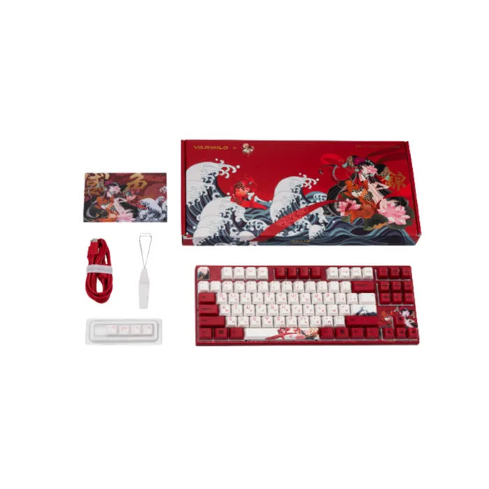 Varmilo VEM87 Koi EC V2 Rose UA klaviaturasi