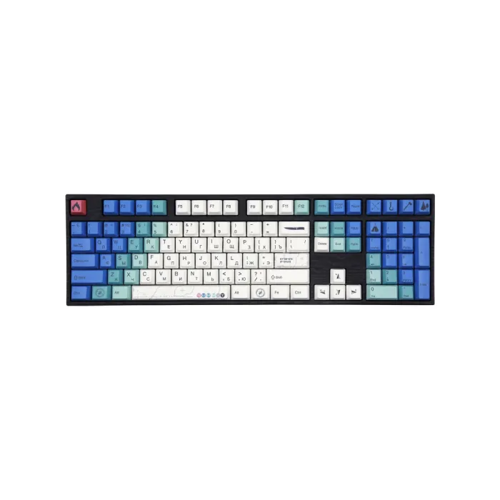 Varmilo MA108M Summit R2 108Key mexanik klaviaturasi, EC Sakura V2, USB-A, EN/RU, oq LED, ko‘k