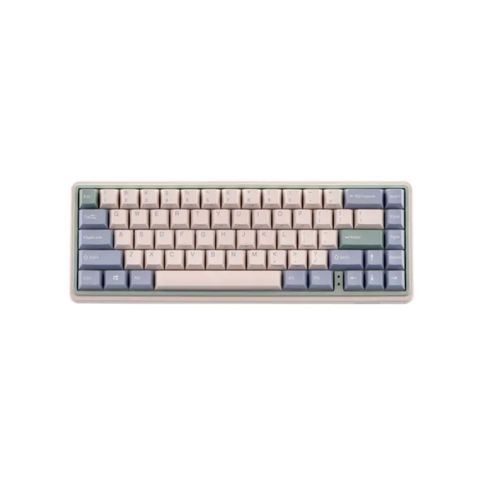 Mexanik klaviatura Varmilo Minilo VXT67 Eucalyptus 67Key, Kailh Prestige Red, BT/WL/USB-A, Hot-Swap, EN, RGB, pushti