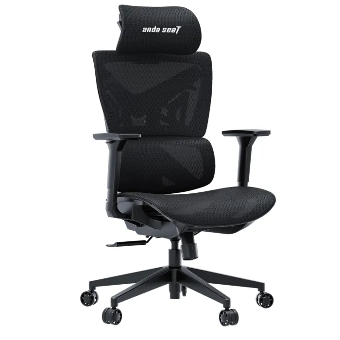 AndaSeat X-Air Mega o‘rindig‘i, to‘rli mato, 3D-Armrests, qora