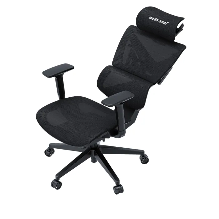 AndaSeat X-Air Mega o‘rindig‘i, to‘rli mato, 3D-Armrests, qora