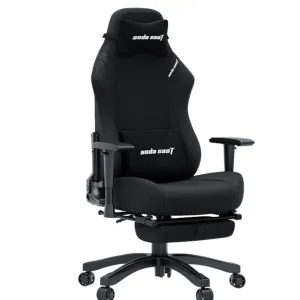 Кресло AndaSeat Luna Pro, льняная ткань, 1D-Armrests, чёрный