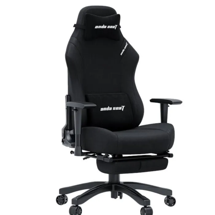 AndaSeat Luna Pro o‘rindig‘i, zig‘ir tolali mato, 1D-Armrests, qora