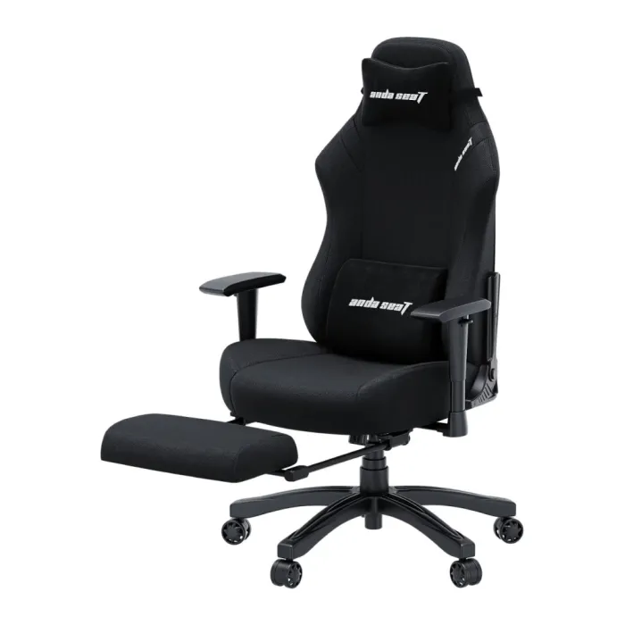 AndaSeat Luna Pro o‘rindig‘i, zig‘ir tolali mato, 1D-Armrests, qora